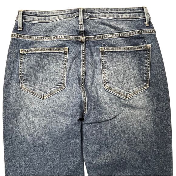 Driftwood Stella Straight Leg Jeans Women's Size 31 Blue Denim Stretch - Picture 6 of 6